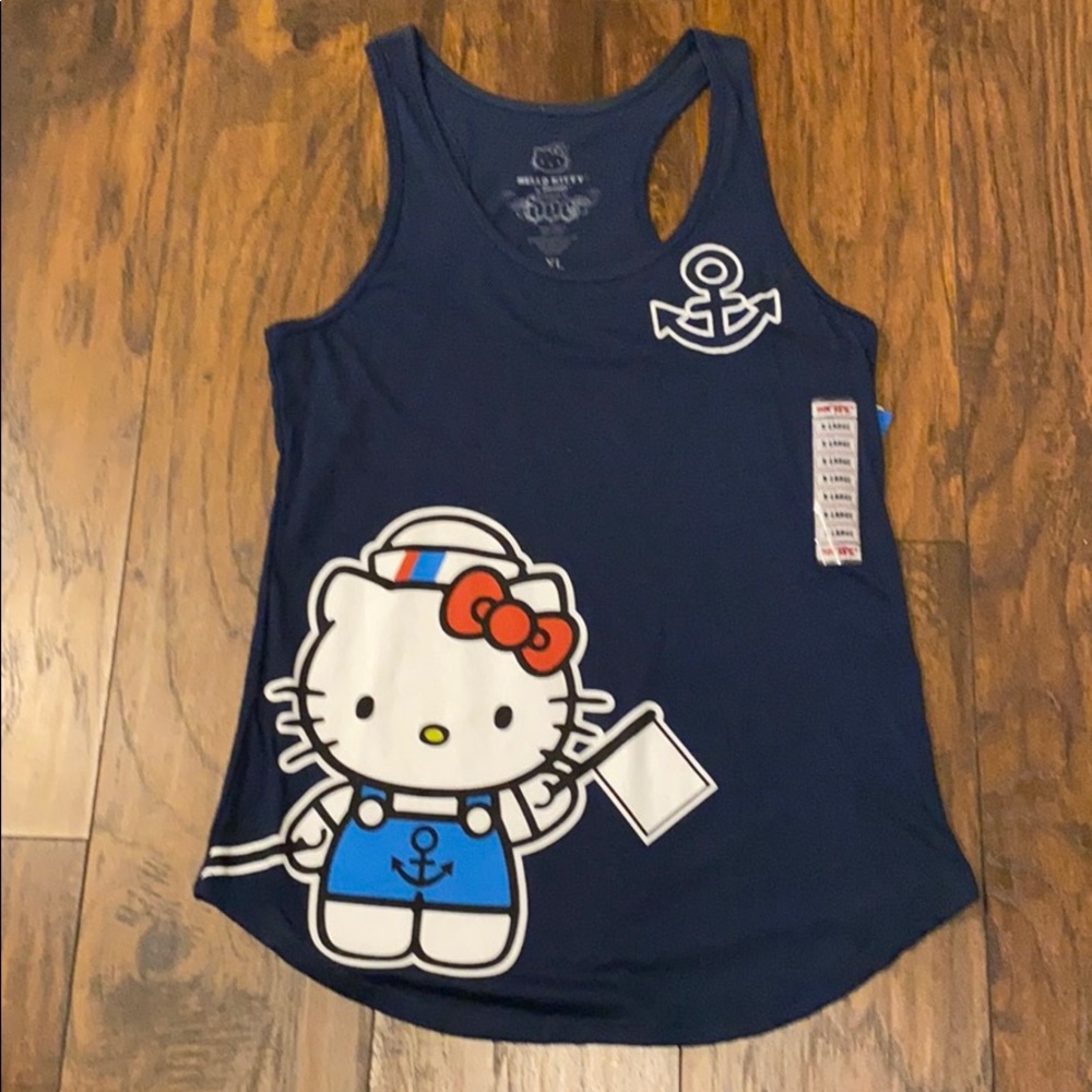 Hello Kitty Navy Blue Tank Top NWT